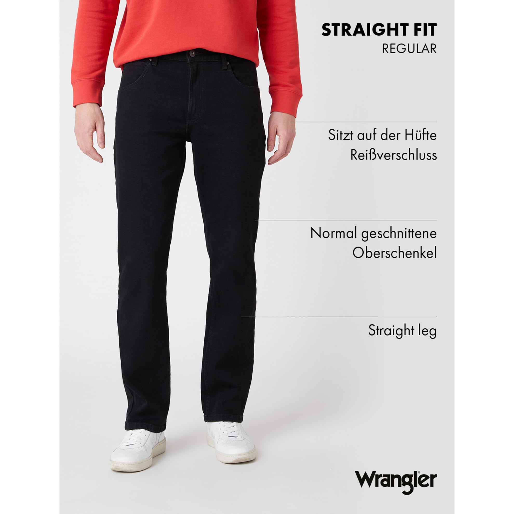 Wrangler Herren-Jeans Straight, Regular Fit, Straight Leg 4