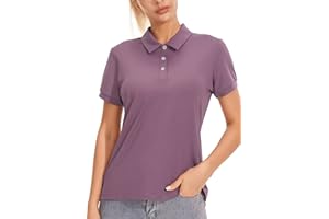 PERSIT Women's Golf Polo Shirts UPF 50+ Tennis Athletic T-Shirts Casual Work Tops Quick Dry Soft Cooling Shirt