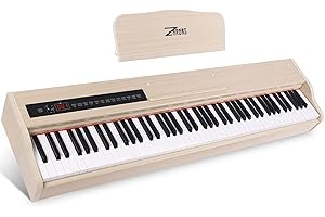 ZHRUNS Digital Piano,88 key Weighted Keyboard Piano,Heavy Hammer Keyboard Sustain Pedal, Power Supply,USB Connecting and Audio Input/Output for Beginner & Professional