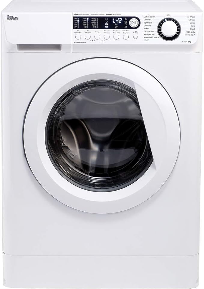 Ebac AWM86D2HWH 8kg 1600 spin Dual Fill Washing Machine Amazon.co.uk
