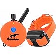 Educator E-Collar Humane Dog Training Collar with Remote, 100 Safe Tapping Stimulation Levels, Night Light, Waterproof, Rechargeable, 1 Mile 1 Large Dog, Orange
