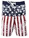Calhoun Men's USA Flag Distressed Boardshorts (XX-Large)