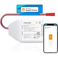meross Smart Garage Door Opener Remote, Compatible with Apple HomeKit, Amazon Alexa, Google Assistant and SmartThings, No Hub