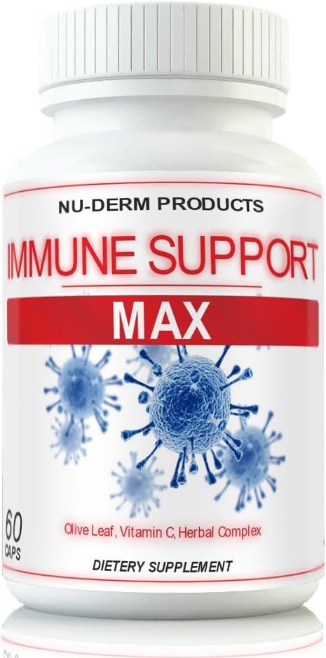 Immune Support Max Cold Sore Clear Skin Cold sores Heal Cold sores Immune Support Supplements Respiratory Health with Olive Leaf Powerful Virus Fighting Vitamins