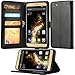JUSUN BLU VIVO 5 Case, BLU VIVO 5 Wallet Case, Customized Leather Folio Stand Protective Wallet Case Cover for BLU VIVO 5 (Black)