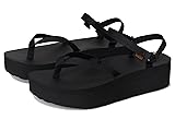 Teva Women's Flatform Sandal Slim Sport, Black, 11