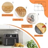 YQL Air Fryer Liners 50pcs for Ninja, Salter Dual - Non-Stick Parchment view 5