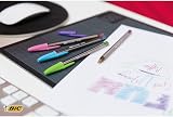 BIC Cristal Fun Ballpoint Pens 4 Pack Assorted Colours 1.6 mm Wide Tip view 5