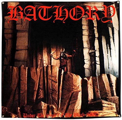 Bathory Under The Sign Of The Black Mark Flag Fabric Poster 48 x 48in