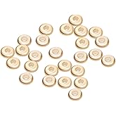 BENECREAT 60 PCS 18K Real Gold Plated Spacer Beads Metal Spacer Beads for DIY Jewelry Making Findings and Other Craft Work - 5x1.5x1.5mm, Donut Shape
