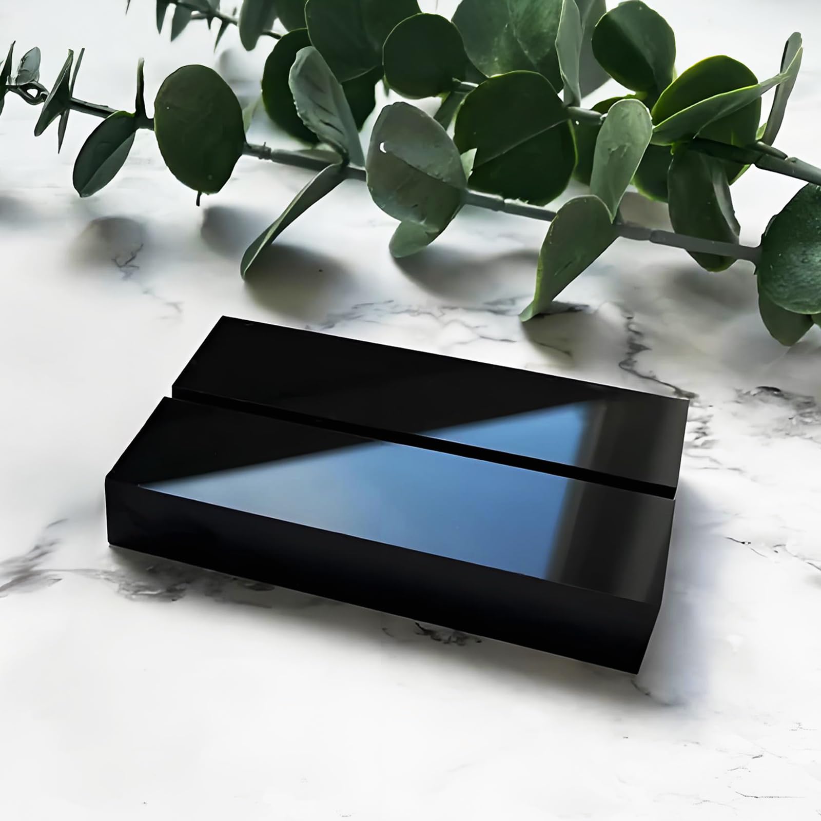Photo 1 of SOFARKKT 3" Black Acrylic Stand, 10 Pcak Table Sign Holders with 3mm Slot, Multi-Purpose Place Card Sign Base for Wedding Birthday Exhibition Office Cafe Restaurant Perfect Table Decorations