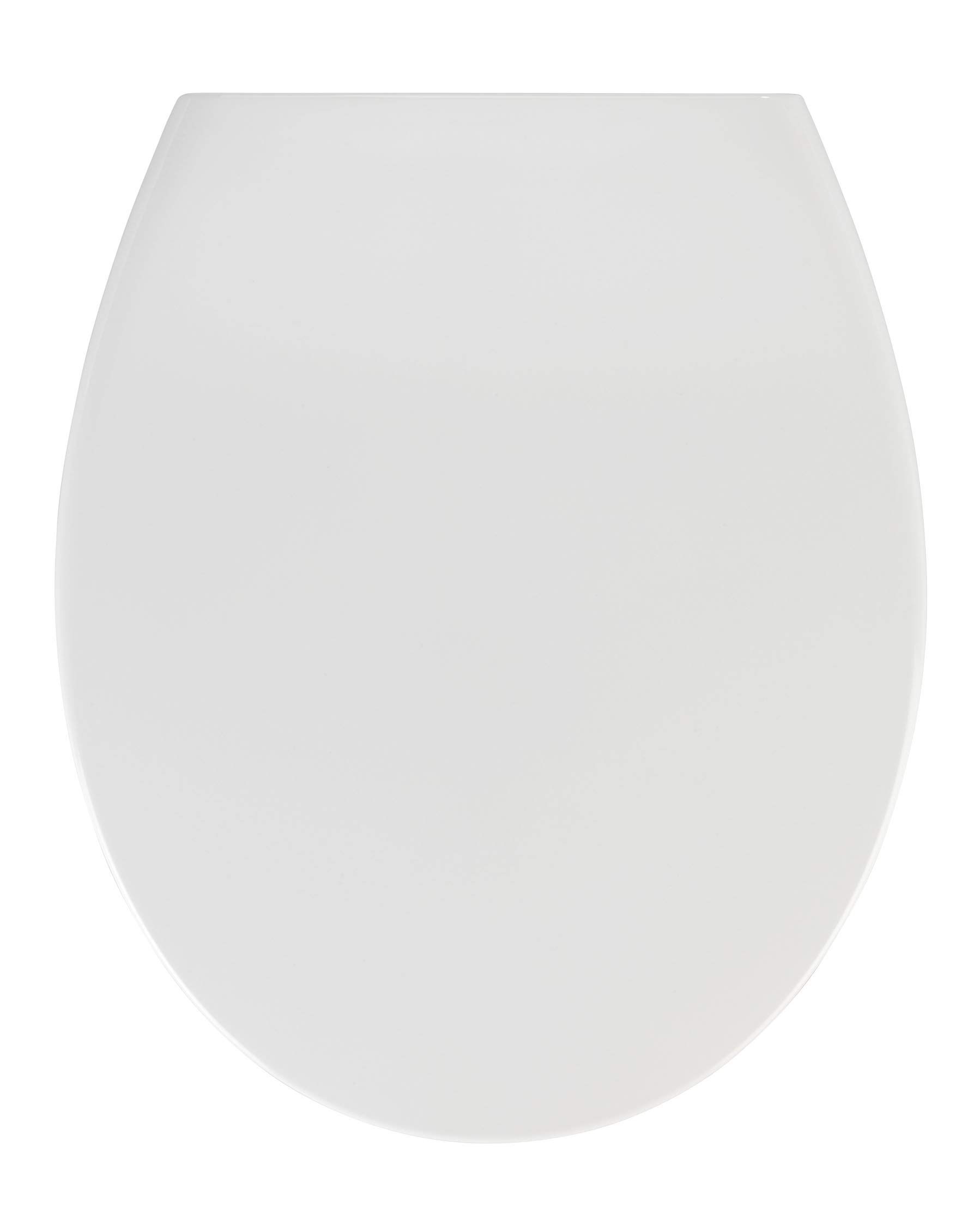 WENKO 21903100 Premium toilet seat Samos White Easy Close - soft closing mechanism, Duroplast, 37.5 x 44.5 cm, White