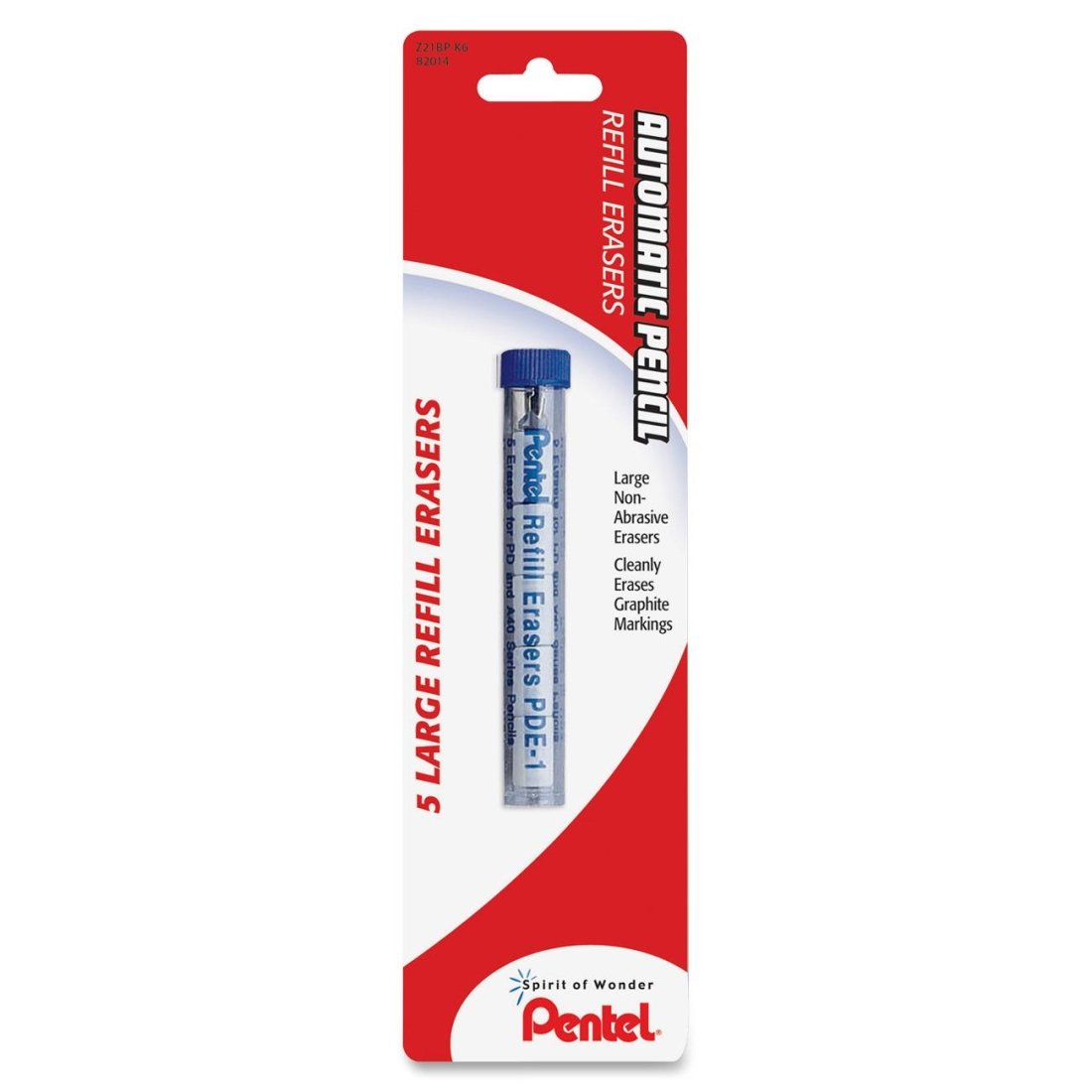 Pentel Eraser Refill Pack of 5 for AL/AX/PD Series Pencils