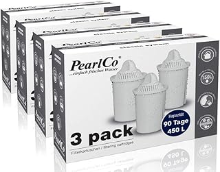 PearlCo - classic Pack 12 Filterkartuschen - passt in Brita Classic