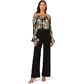 Adrianna Papell womens Lace and Crepe Jumpsuit