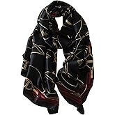 NUWEERIR Womens 100% Large Mulberry Silk Scarf Long Satin Scarf Fashion Lightweight Wraps