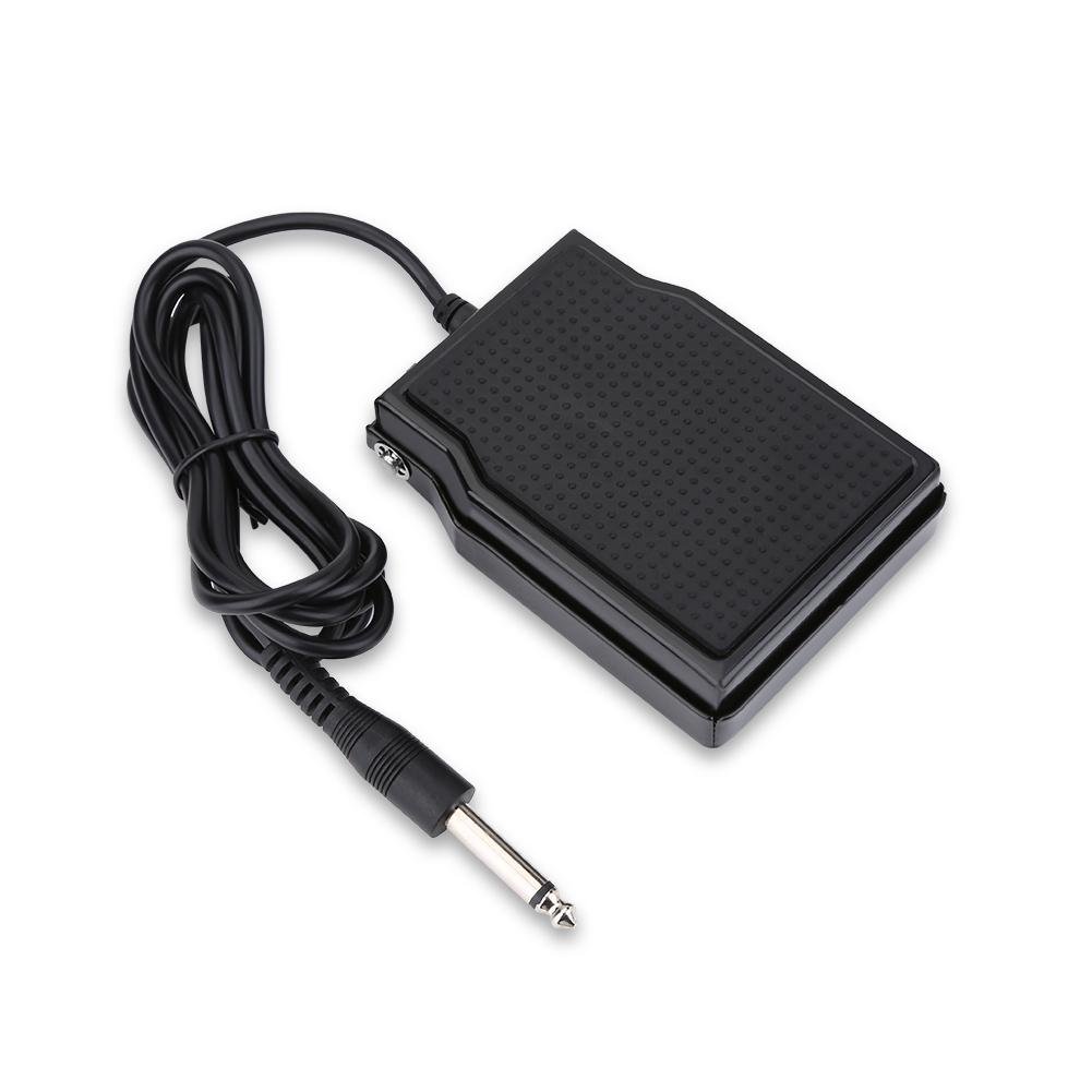 Drfeify Electronic keyboard sustain pedal damper for digital piano instrument accessories (Black)