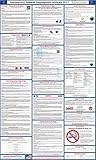 2017 Indiana State and Federal Labor Law Poster - Laminated 24