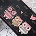 LLguz Women Fresh Fashion Retro Owl Printing Long Wallet Coin Purse Card Handbag (Black)