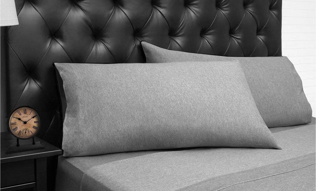 Jersey Knit Modal Standard/Queen Pillowcases in Grey (Set of 2) Kitchen & Dining