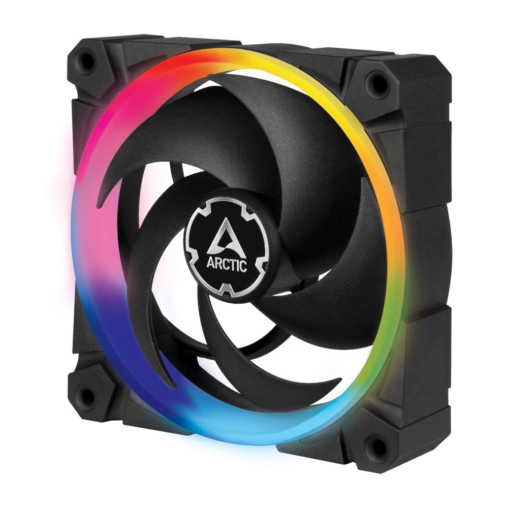 ARCTIC BioniX P120 A-RGB - 120 mm Pressure-Optimised Fan with A-RGB, PWM, Cooler, Fluid Dynamic Bearing, 400-2300 RPM - Black