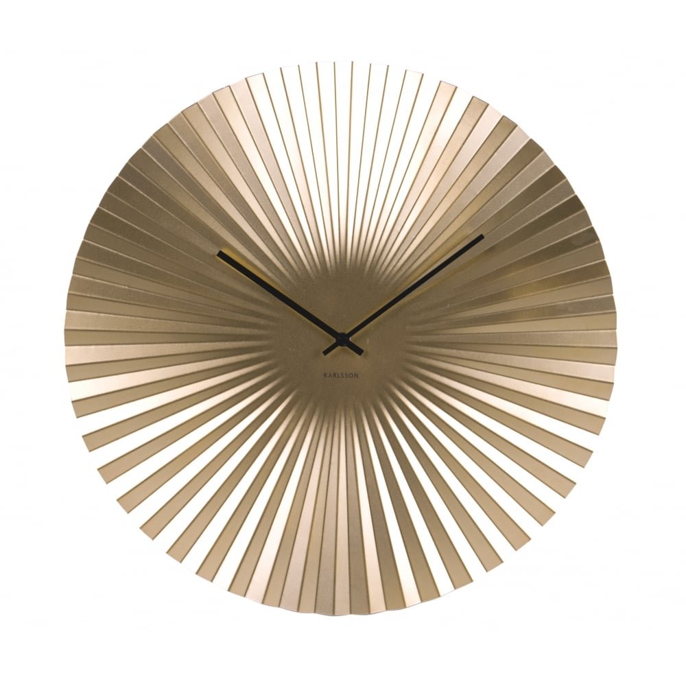 Karlsson Sensu Steel Wall Clock - Gold