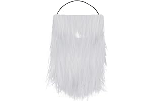 Kreyfer Fake Beard Costume Accessory for Adults and Kids - Realistic Synthetic Fiber Beard for Halloween Cosplay