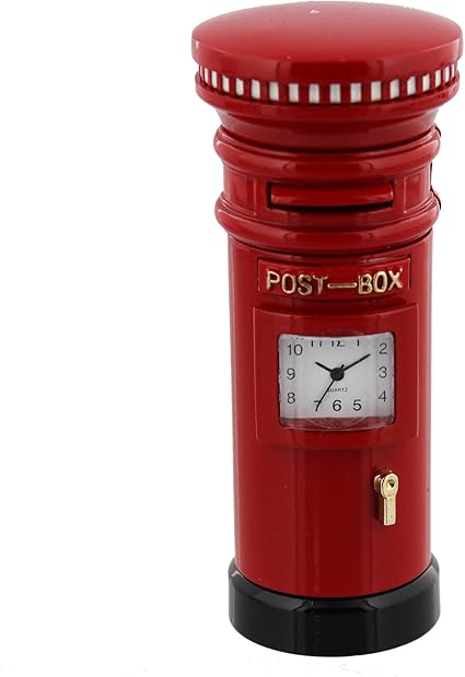 Orologio A Forma Di Tradizionale Cassetta Della Posta Inglese In Miniatura Amazon It Fai Da Te