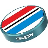 SHWEAPY 360&deg; Rotate Golf Alignment Ball Marker Putting Alignment Tool | Aluminum Anti-Slip Base golf ball markers for putting green Putting training aid