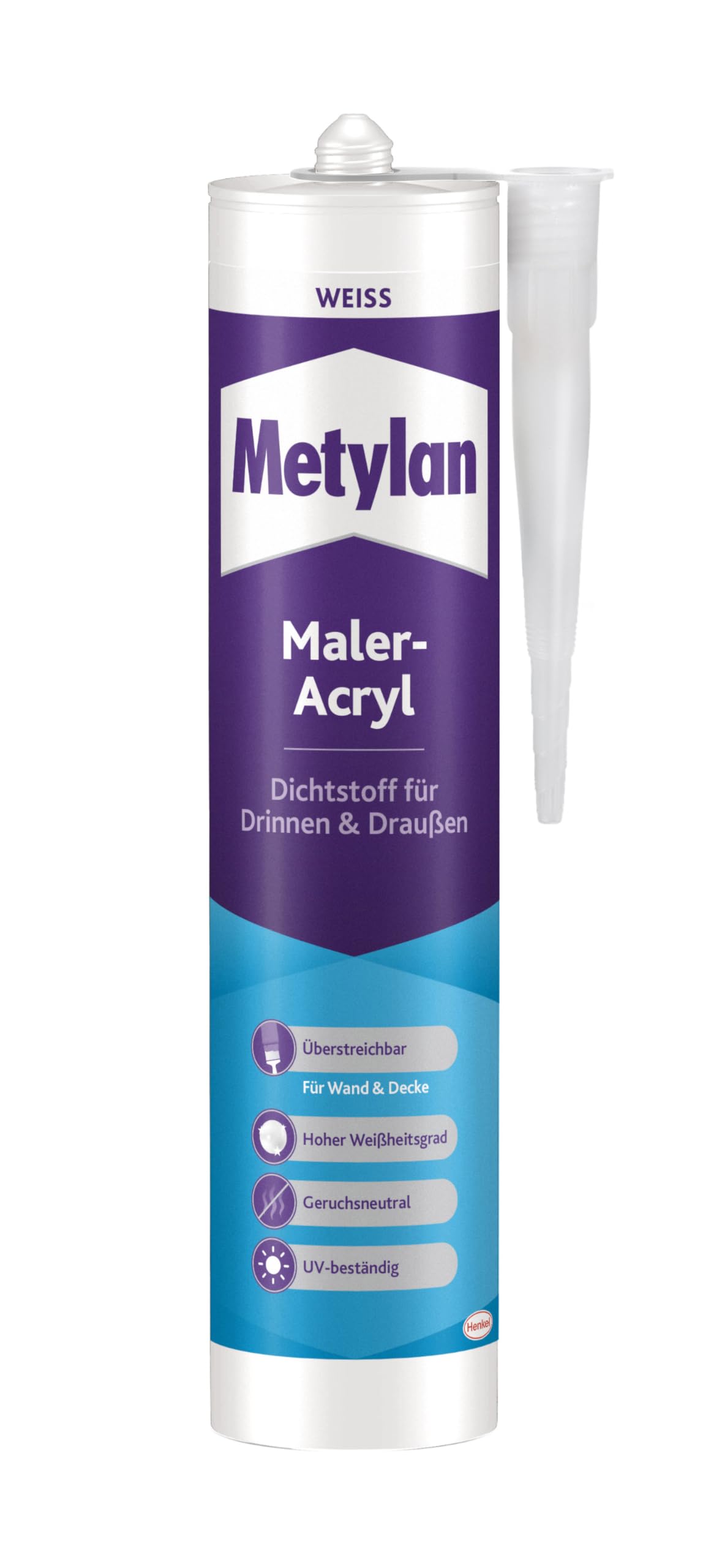 Metylan 1633275 Painters Acrylic, White, 300 ml