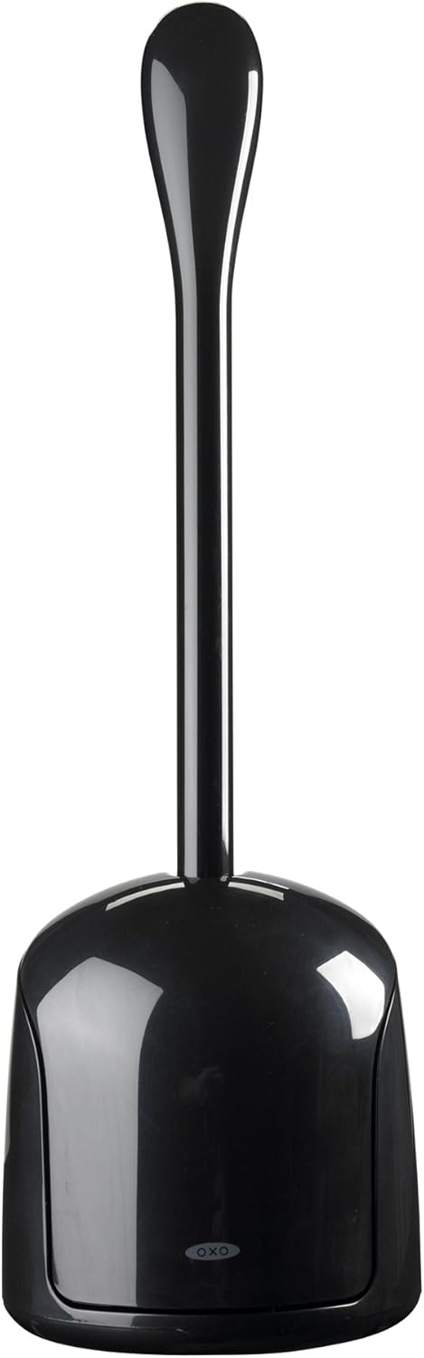 OXO Good Grips 1349480 Hideaway Compact Toilet Brush - Black: Home & Kitchen