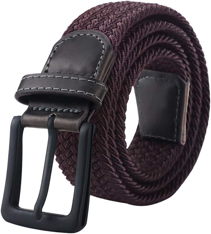 Buy Maikun Mens Belt, Elastic Belt for Men, Black Belt Buckle Stretch