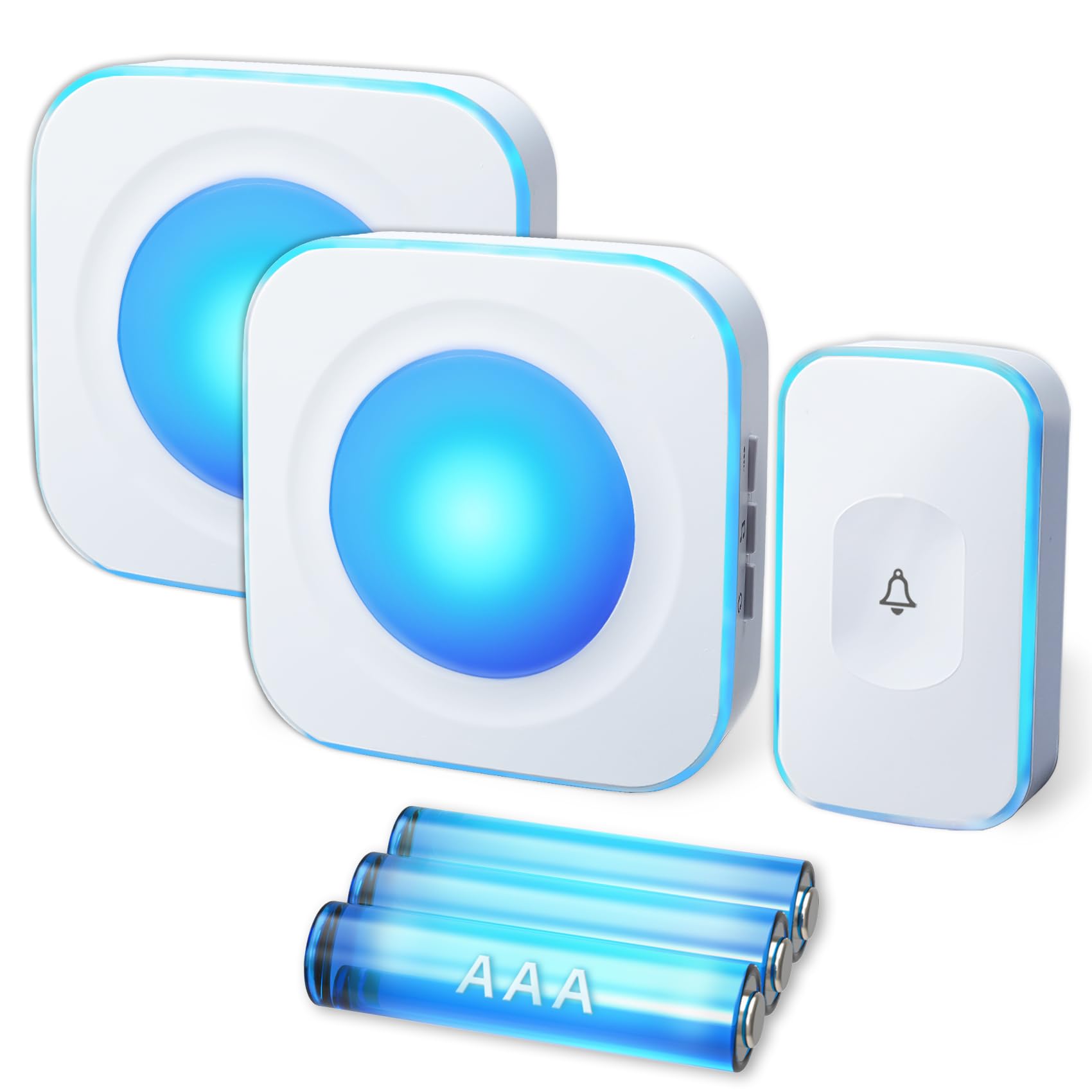 Ring Doorbell Blue Light Flashing Sonic Alert Doorbell Wireless