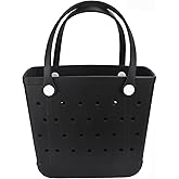 Juyeesm X Large Beach Bag, Oversized Rubber Beach Bag, Washable Open Tote Bag Durable Tote Travel Bags