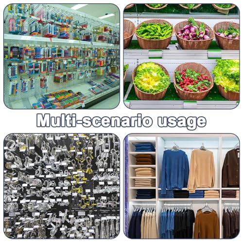 WYAN Pack of 50 Price Holders for Shelf, Transparent Label Holder, Price Labels 10 x 4.3 cm, Price Holder for Shops, Label Holders for Supermarket Counter Shop