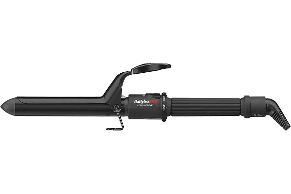 BaBylissPRO Ceramix Xtreme Dual Voltage Ceramic Curling Iron with Far Infrared Heat up to 430°F and Negative Ions, Spring Han