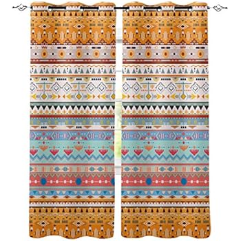 Amazon Com T H Home Draperies Curtains Set Bohemian Striped
