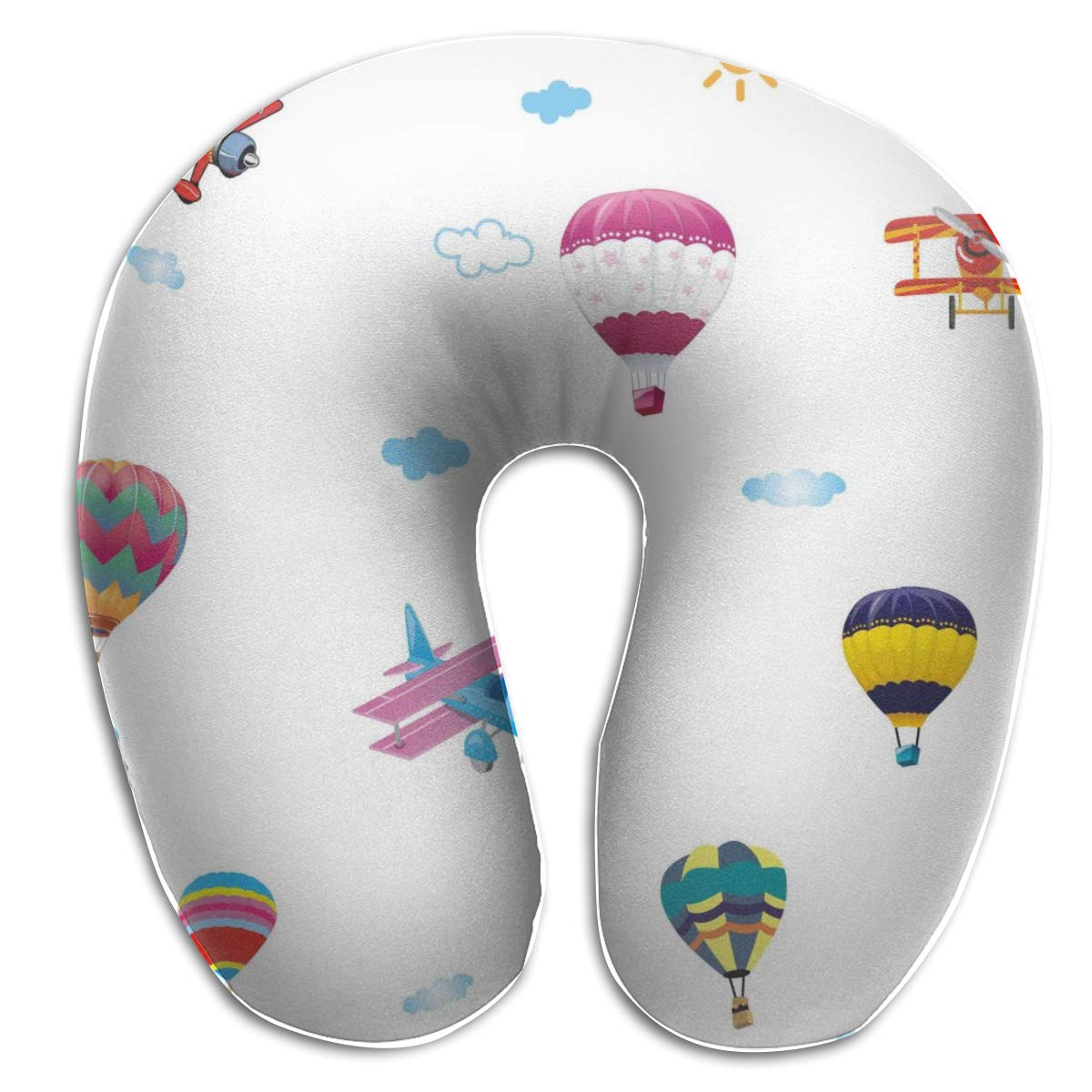 Amazon Com Kiengg Hot Air Balloon And Aircraft U Shaped Neck