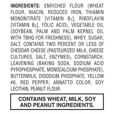 Austin Cheese Crackers with Cheddar Cheese, 1.38 oz, 27 count