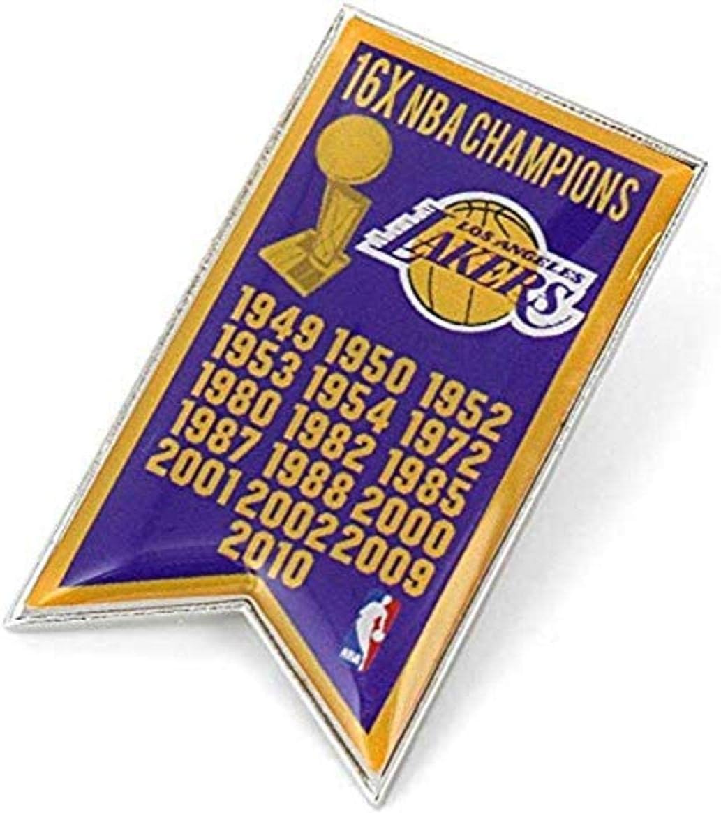 aminco NBA Los Angeles Lakers Championship Banner Pin Sports & Outdoors