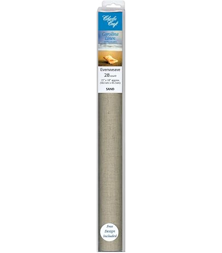 Wichelt Permin Premium Cross Stitch Linen - 32 Count White Chocolate, 18 X 27 Inches
