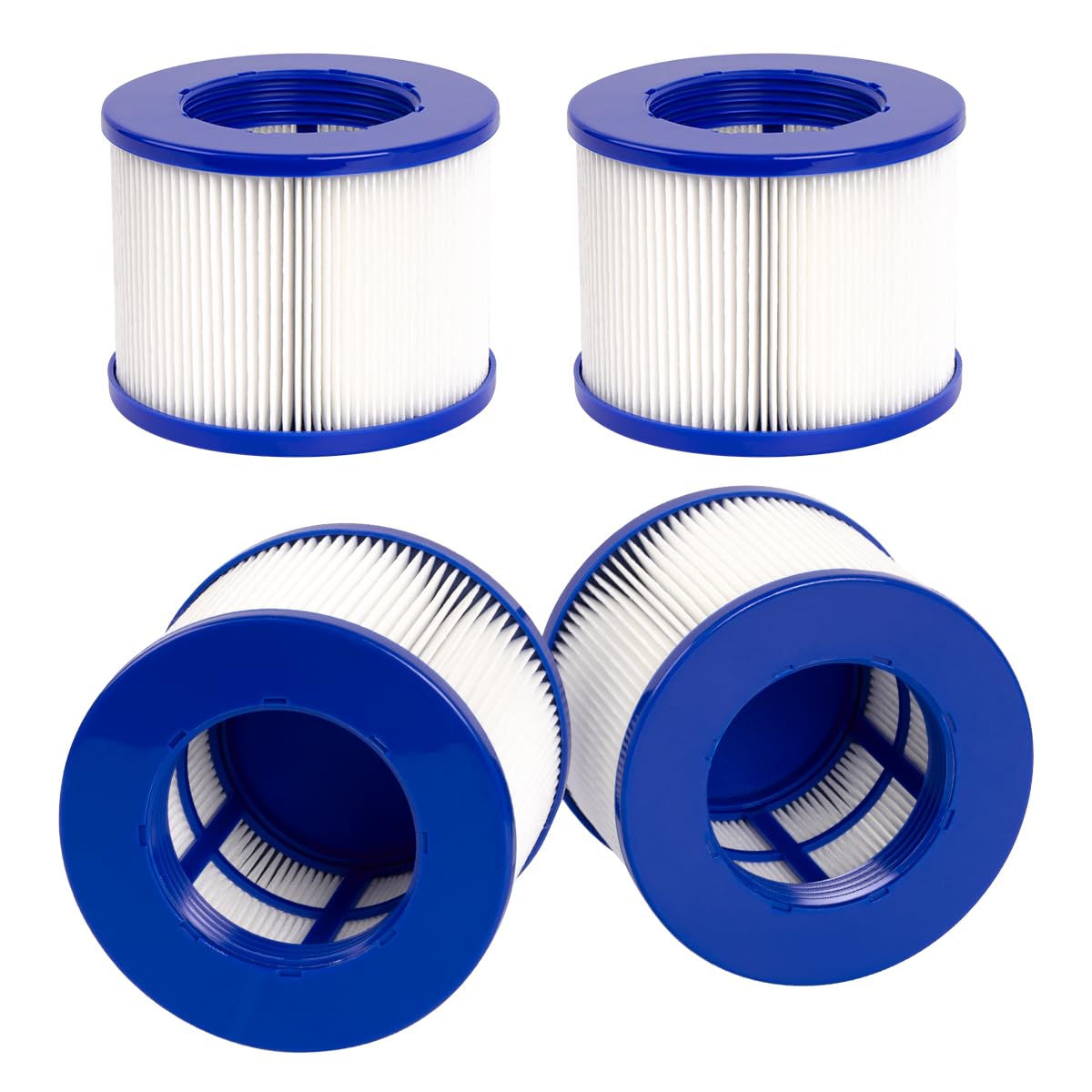 YanBan 4pcs Type VI Filter Replacement Compatible With GYMAX SPA, for Most Hot Tub, Inflatable Swimming Pool Filter