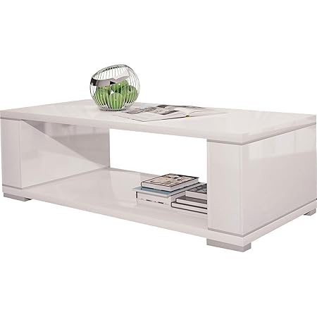 Brefeo Wohnzimmertisch Couchtisch Sofatisch Wartezimmertisch Kaffeetisch Lounge Tisch Rechteckig Modern Design Tisch mit abla