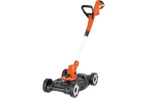 BLACK+DECKER 3-in-1 String Trimmer/Edger & Lawn Mower, 6.5-Amp, 12-Inch, Corded (MTE912) (CORD NOT INCLUDED)