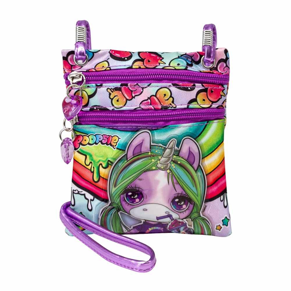 Poopsie Slime Surprise Rainbow-Action Vertical Shoulder Bag, Multicolour, 15.5 x 18 cm