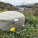 Shastana XL Extra-Large Tall Meditation Pillow Floor Cushion Zafu Yoga Bolster. Organic Cotton Gray Knit Design with Buckwheat Hull Fill. Big and Beautiful.