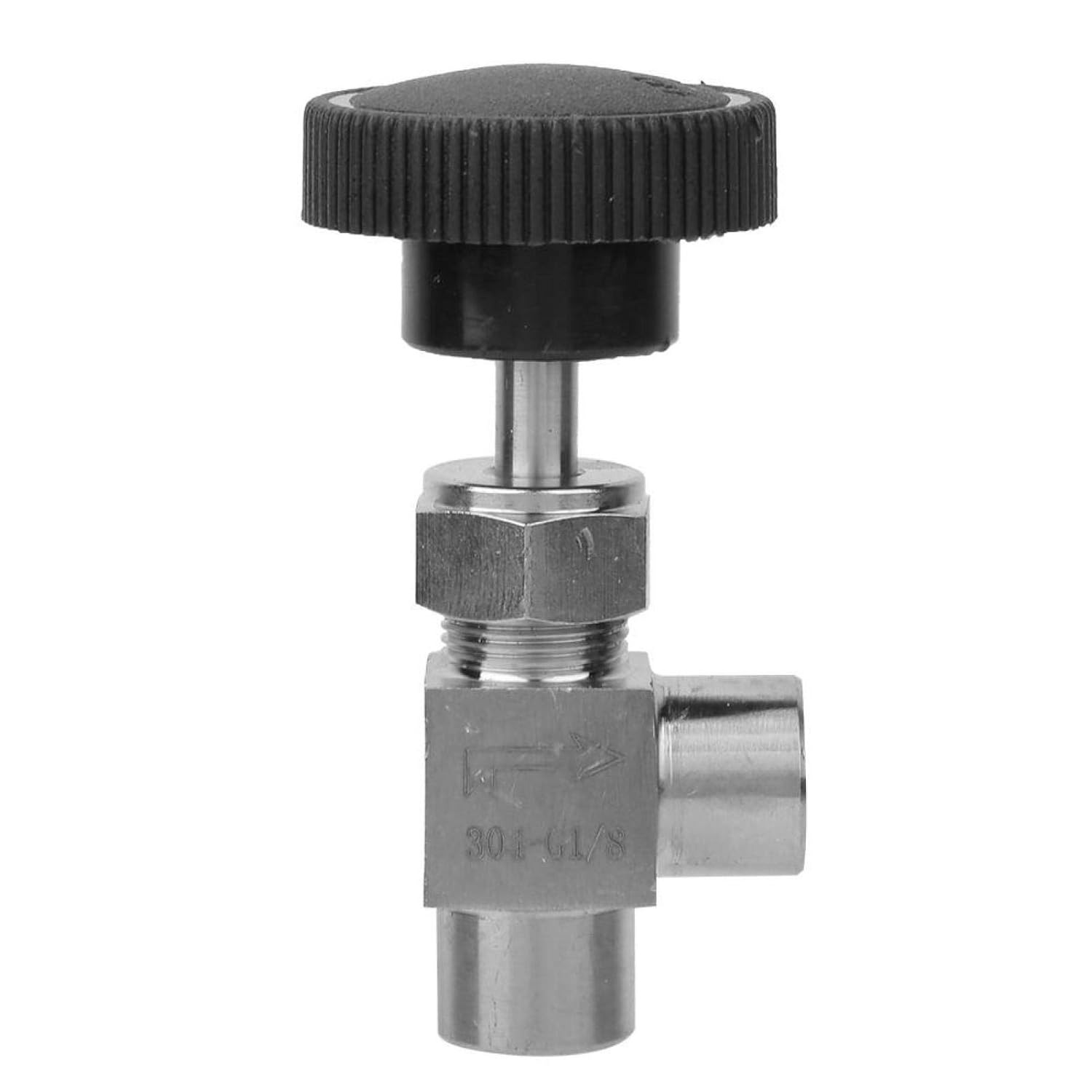BSPP Female Thread Needle Valve 304 Stainless Steel Angle Type Stop