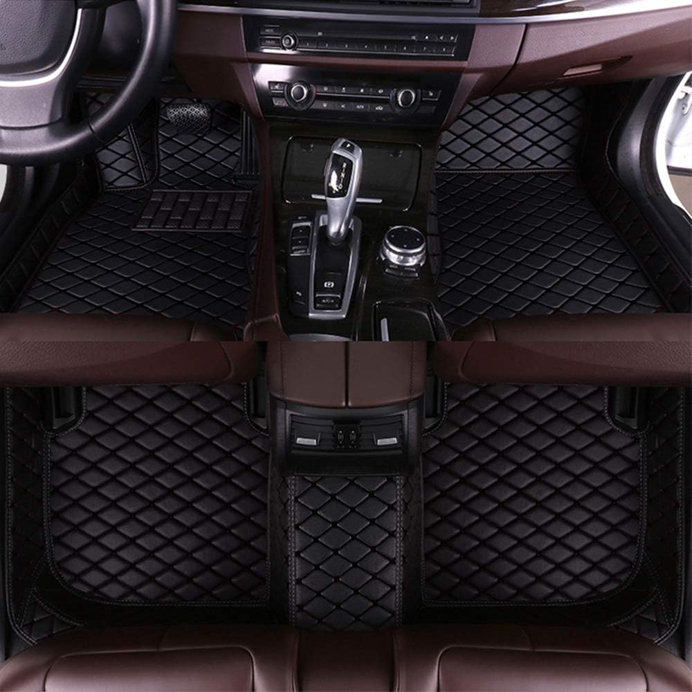 Leesville Floor Mats For Honda Accord, All-Weather Artificial Leather 9th Generation 2013-2019 Honda Accord Floor Mats, Car Floor Mats, Full Surrounded Waterproof Sedan Floor Mats, Accord Leather Mats