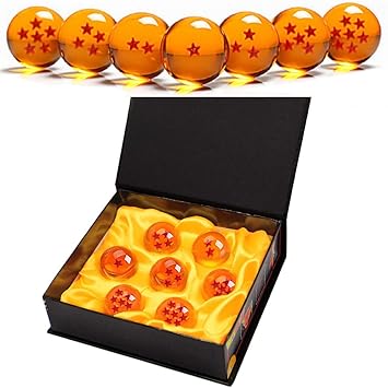 7 Piezas Bolas Dragon Ball, Bolas de Dragón 1 a 7 Estrellas con Caja de Regalo,