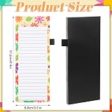 Thboxes 3 Pack Magnetic Shopping List Pad Fridge Floral 180 Sheets view 2